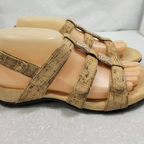 Vionic Womens Amber Adjustable Slip On Synthetic Brown Strappy Sandal Size US 7 - Picture 3 of 10